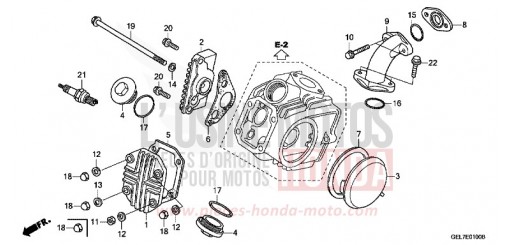 COUVERCLE DE CULASSE CRF50FC de 2012